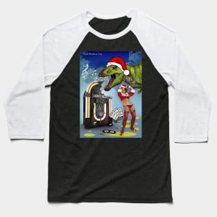 Jurassic Christmas Song Baseball T-Shirt